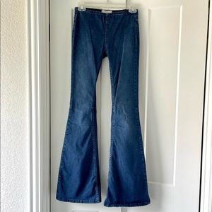 Free People Penny Flare Pull on Jeans
